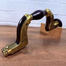 Antique Wm Marples Ultimatum Brass Framed Ebony Brace Sheffield Victorian Tool picture