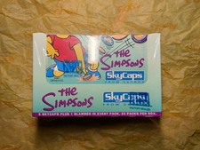 Vintage The Simpsons Skycaps Factory Sealed Box Pogs And Slammer Very Rare 1994 picture