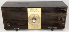 Vintage 1959 Silvertone Tube Radio Model 9004 Brown Made In USA picture