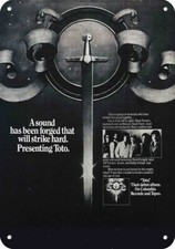 1979 TOTO Band Debut Record Album Release *** DECORATIVE REPLICA METAL SIGN *** picture