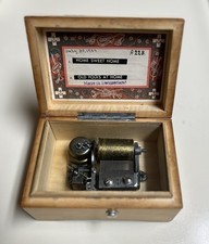 Vintage Swiss-Made Thorens Wooden Music Box READ DESCRIPTION picture