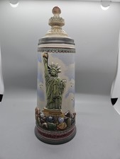 Gerz West Germany Statue of Liberty Stein 100th Anniversary Ltd Ed 1645/3000 COA picture