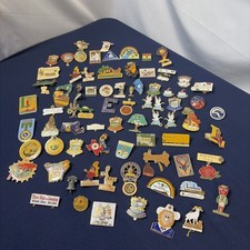 Large  Lot Of 73 Vintage Lions Club Pins picture