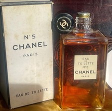 VINTAGE CHANEL NO.5 EDT RARE GOLD FOIL SEALED HUGE M.M. 250ml picture