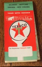 1958 TEXACO Road Map of DELAWARE, MARYLAND, VIRGINIA, WEST VIRGINIA picture