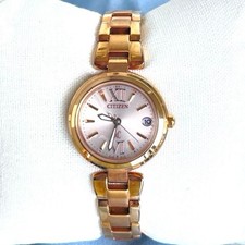 Citizen xC Mini-Sol Radio Solar Watch Champagne Dial Excellent Condition picture
