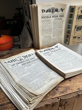 Vintage 1942-43 Lane Tech High School Newspaper Huge LOT WW2 Era picture