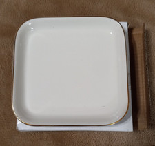 White Decorative Plate 4 1/2