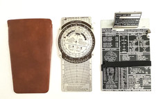 JEPPESEN CSG-9 COMPUTER & Westfield PILOTS FLIGHT DESK Aluminum Clip Board 1978 picture