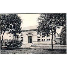 c1905 Robbins Library RPPC Arlington MA Antique Unused Postcard PC7 picture