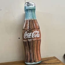 Coca-Cola Bottle Shaped Tin Collectible Container 1997 Original Soda Theme picture
