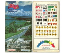 Vintage 1980-1 Ontario, Canada Official Road Map – Route Marked picture