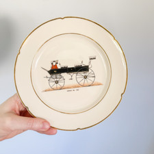 Vintage Kaolena Stagecoach Break No. 363 Plate - Made in California picture