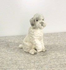 Vintage Porcelain Standard Poodle Figurine Japan 3.75