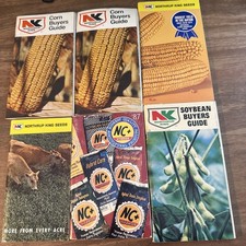 6 Northrup King Seed Memo Booklets Planting Guides 1960s-80s Corn & Soybean picture