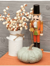 Leaf Scepter Wood Nutcracker Soldier Holiday picture