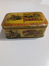 Antique Hiawatha Tobacco Tin w/ Hinged Lid - Granulated Mixture picture