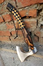Handmade Etched High Carbon Steel Blade Viking Axe - Exceptional Craftsmanship picture