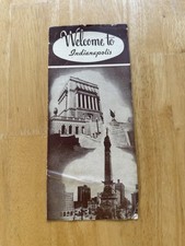 Vintage Welcome To Indianapolis Travel Brochure Map Hotel Williams Indiana USA picture