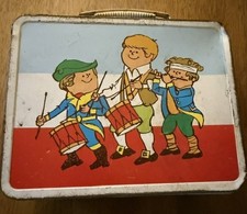 Vintage 1974 Ohio Art Spirit of 76 Fife & Drum Metal Lunchbox Bicentenial picture