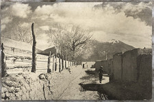 A Street in Taos New Mexico Pueblo Adobe Homes Thayer Publishing Postcard C421 picture