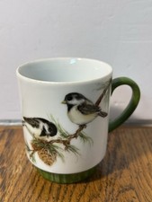 Vintage Bareuther Waldsassen Bavaria Chickadee Coffee Mug Cup Germany 273 4805 picture