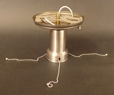 Steel Bead Chain Ceiling Light Fixture Hardware Set For 3 Hole Glass Shade #510S picture