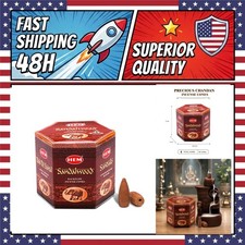 HEM Sandalwood Backflow Incense Cones 40 Pack Aromatherapy Meditation picture