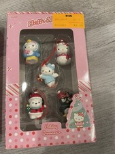 SANRIO HELLO KITTY 2003 Holiday Ornaments 5 Pack  Christmas POCHACCO BADTZ-MARU picture