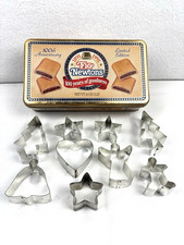 Vtg 1991 Fig Newton 100 Anniversary Tin Includes Cookie Cutters picture