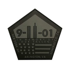 9/11 In Memory Fallen Patch (PVC Rubber-MTB13) picture
