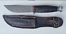 Vintage Kinfolks Hunting Knife Fixed Blade / Original Sheath – 1940's picture