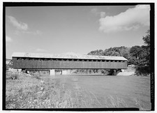 Photo:Blenheim NY 1900s Covered Bridge Schoharie Creek River Road picture