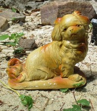 Vintage 1940-50's  CUTE Pekingese Dog Carnival Chalkware Prize picture