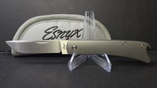 ESNYX Silver Line Beer Buster M390 Hand Rubbed Satin Titanium Reate picture