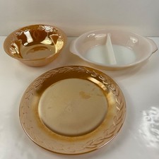 Vtg Fire King Service Set 11