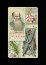 1888 N114 W. Duke Sons & Co. Histories of Generals - GENERAL JUBAL EARLY picture