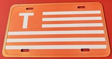 University of Tennessee Flag Booster License Plate UT Go Vols STEEL picture