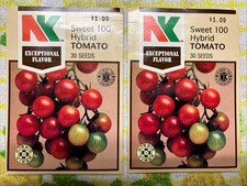 Vintage Northrup King Sweet 100 Hybrid Tomato Seed Packets picture