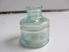 Vintage SANFORD'S AQUA BLUE Inkwell ink Bottle 2-1/2