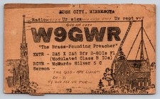 1905 Rush City Minnesota W9GWR Ham Radio QSL Postcard Rev Reuben H Ford Preacher picture