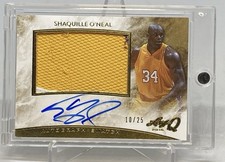 2015 Shaquille O’Neal 2015 WORN Swatch JSY AUTO GOLD  /25 LAKERS HOF picture