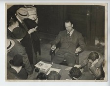 1936 ORIGINAL BROOKLYN DODGERS BASEBALL BURLEIGH GRIMES PHOTO VINTAGE 7X9 INCHES picture