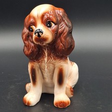 Vintage MCM Tilso Japan Cocker Spaniel Dog Porcelain Figurine Mid Century picture