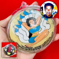 Panneng Skull Forehead Lady 9tail Fox Gambling Win Money Tawee Thai Amulet 18718 picture