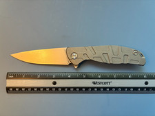 Green Thorn F95T repro, all titanium handle, K110 steel, 4