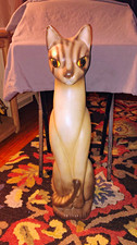 Vintage Large Siamese Cat Floor Statue 31