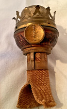 Antique Central Draft Kerosene Burner w/wick 