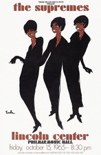 The Supremes at Lincoln Center New York 1965 Advertisement Poster Print picture