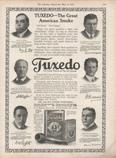 1915 Vintage Patterson's Tuxedo Smoking & Pipe Tobacco Famous Americans Print Ad picture